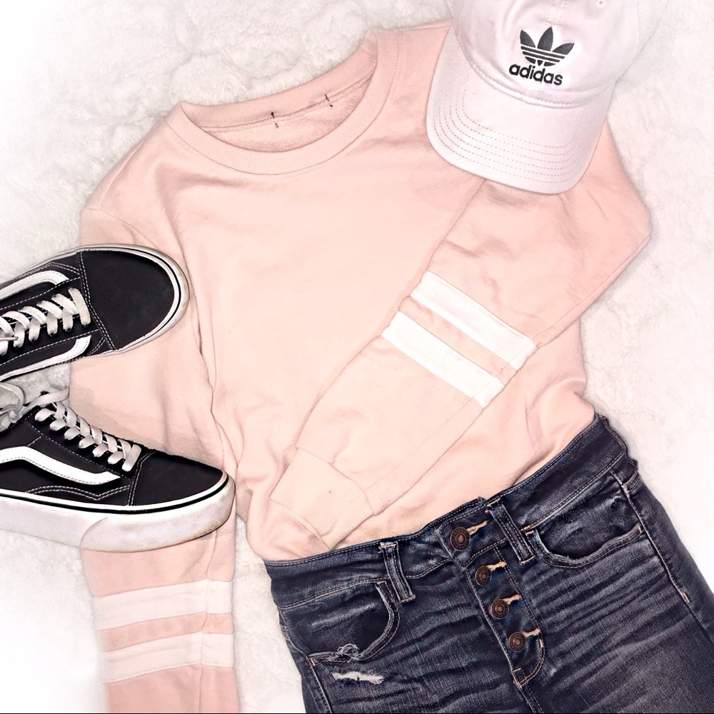 ✰ Pink Stripe Pullover ✰